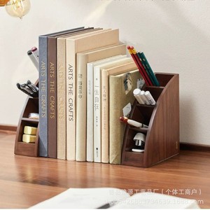 Solid Wood <b>Pen</b> Holder Desktop Office Stationery Storage <b>Box</b> Student Supplies Organizer Square Shape Custom Made - Product Image 2