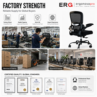 Chaise de bureau ergonomique moderne en alliage d'aluminium, entièrement en maille respirante, avec dossier haut et soutien lombaire, pour ordinateur et direction
