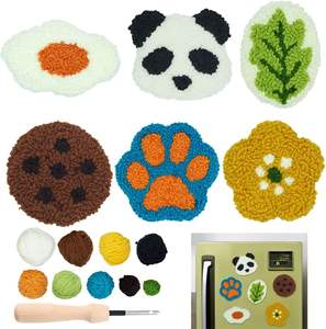 <span class=keywords><strong>Pas</strong></span> <span class=keywords><strong>Cher</strong></span> Vente en Gros Broderie Design Comely Handmade <span class=keywords><strong>Punch</strong></span> <span class=keywords><strong>Needle</strong></span> Tufted Mug Rug Coasters <span class=keywords><strong>Kit</strong></span> pour Living Decor - Product Image 3