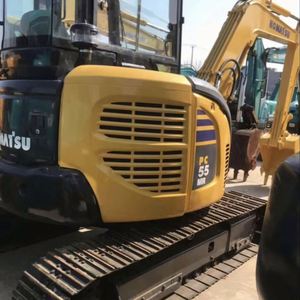 Mini-excavatrice Komatsu d'occasion certifiée CE avec godet, 5,5 tonnes, modèle PC55, à vendre, matériel industriel du Japon - Product Image 2