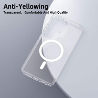 Livraison directe d'usine de coque de téléphone magnétique transparente en TPU pour Samsung S26