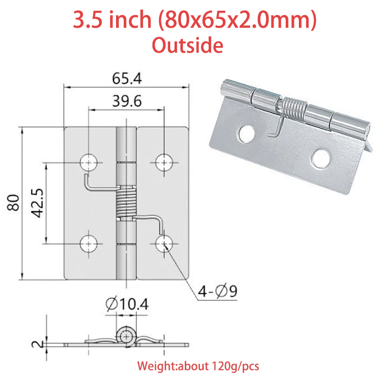 Extérieur-3,5 pouces (épaisseur 2.0mm)