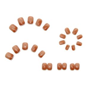 R246 punta francese Extra corta stampa su <span class=keywords><strong>unghie</strong></span> Private Label ABS materiale Short rotondo Design <span class=keywords><strong>per</strong></span> applicazioni con le dita occasione speciale - Product Image 3