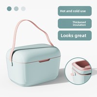 Réfrigérateur portable moderne grande capacité 12L, motifs personnalisables, maintien de la fraîcheur des aliments pendant 48h, conservation de la bière/eau, en PP