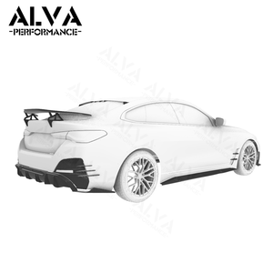 Kits de Carrocería Aerodinámica de Fibra de Carbono Seca <span class=keywords><strong>ALVA</strong></span> X MiW Deign para BMW I4, Parrilla Delantera, Capó - Product Image 4