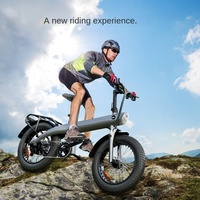 Q3 Allterrain-Elektrofahrrad mit Mittelmotor 48V 750W, 45km/h Höchstgeschwindigkeit, 40-75KM Reichweite, 20-Zoll 4.0 Fat Tire, 7-Gang Faltbares E-Bike