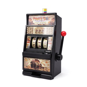 PowerTRC Jumbo Slot Machine Coin Bank With Flashing Lights & Sounds | Casino Toy Piggy Bank | Save Coins & Have Fun!