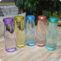 Tasse en verre losange créative avec cristaux colorés INS, cadeau promotionnel personnalisé pour couple, nouveau modèle, vente chaude