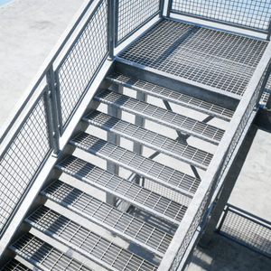 Escaleras de Escape de Incendios Industriales de Metal, Peldaños Galvanizados, <span class=keywords><strong>Escalones</strong></span> Compuestos para Exteriores, Alto Estándar de Seguridad - Product Image 2