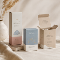 Boîte d'emballage en papier pour biberon et tétine, personnalisée, pliable, pour produits d'alimentation pour nourrissons