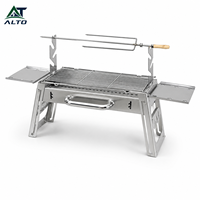 Barbecue au charbon de bois pliable en acier inoxydable 304, réchaud portable d'extérieur, rôtissoire, camping, randonnée, pique-nique, emballage personnalisé