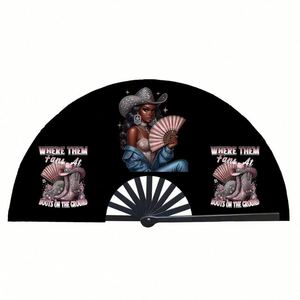 Portable Bamboo Folding <b>Fan</b> Classic Carved Painted Traditional Folk Art Customizable for Business Promotions Festivals Love 33cm - Product Image 3