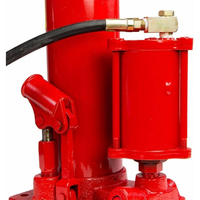 Cric pneumatique en acier de 8 tonnes avec double pompe, hauteur minimale de levage de 12 pouces, pour garage, atelier, grues, levage de moteur, palans