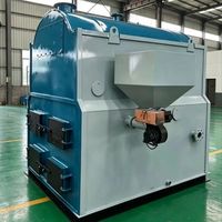 CWHB Taikang Yuanda Industrial Horizontal Fully Automatic Chain Biomass Pellet Smokeless Hot Water Boiler Central Heating Carbon.