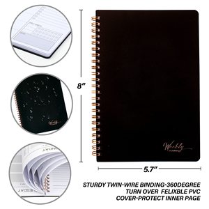 <b>2023</b> Undated Weekly Spiral PVC Notebook Goal <b>Planner</b> for Gift Planning - Product Image 4