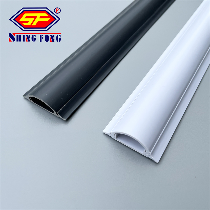 Goulotte De Câble Aluminium Laqué Anthracite RAL7016 - 50x15mm Autocollante 100cm - Design Plat Élégant