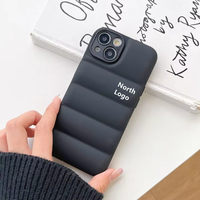 Custom OEM 3D Jacket TPU Soft Puffer Funda para teléfono móvil para IPhone17 16 15 14 Plus Pro Max Bulk Fashion Custom Back Cover OPP Bag