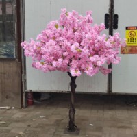 Pohon ceri Jepang mawar dalam ruangan luar ruangan pernikahan dekoratif lengkungan bunga Sakura buatan pohon dijual untuk Halloween Natal