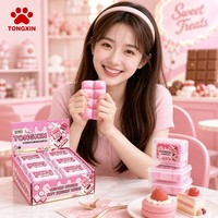 Jouet Squishy TONGXIN Rose Chocolat Croquant en TPR à Rebond Lent, Jouets Squishy en Gros à Extérieur Croustillant, Balle Anti-Stress Personnalisable avec Logo, Fidget OEM
