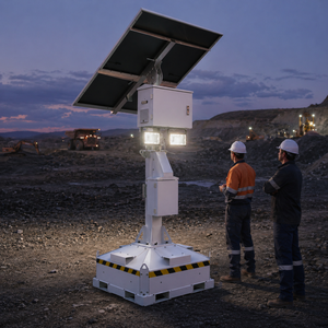 Torre de Luz Solar LED de 2x100W con Panel Solar de 490W para Construcción - Product Image 5