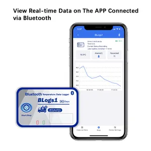 Best Seller gestione catena del freddo dente blu 5.0 bassa energia monouso temperatura Data Logger