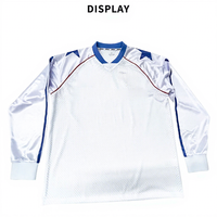 Maillot de football streetwear personnalisé, respirant, séchage rapide, anti-UV, col rond, imprimé vintage, color block, coupe ample, pour couple, sport