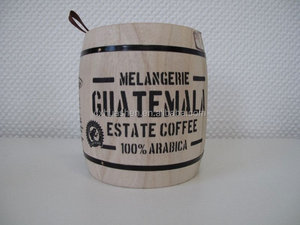 Paulownia Gỗ Nhỏ Thùng Tròn Cà Phê Đậu Lưu Trữ Canister Kín Container Cho Quán Cà Phê Thanh Trang Trí Nội Thất - Product Image 2