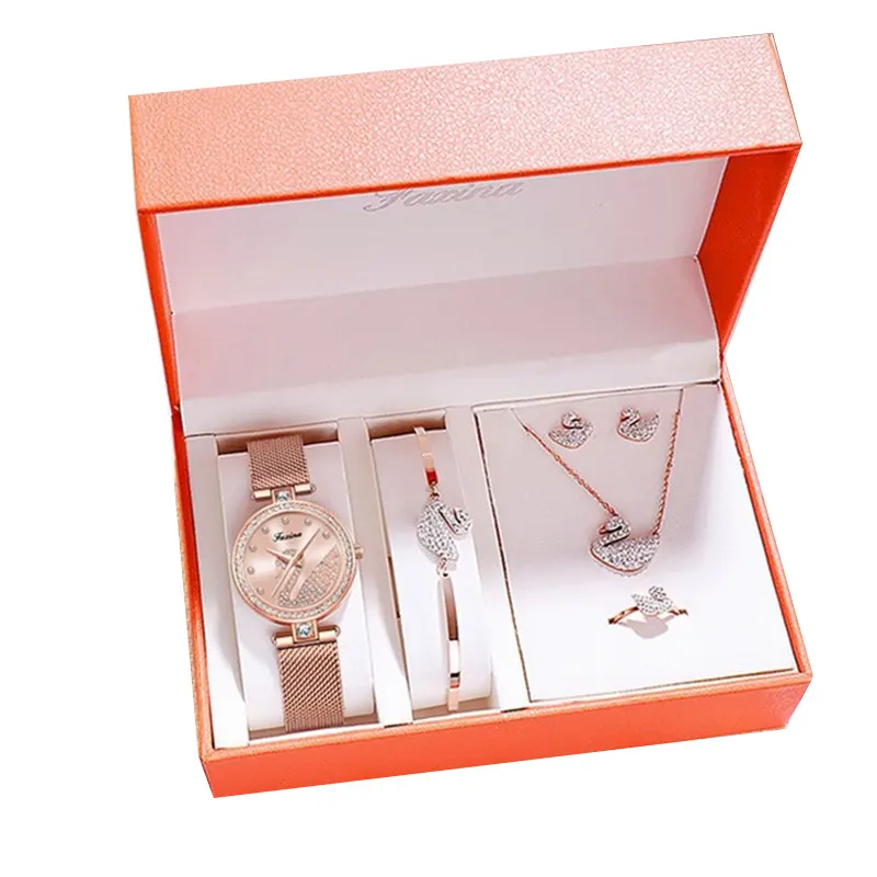 Promotional Products Ideas Gifts Women Watch Jewelry Luxury Gift Box Set Fashion Gifts for Women