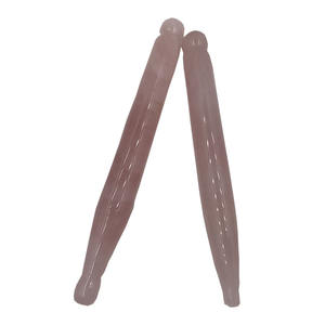 Kustom Rose Quartz titik akupunktur Bar Gua Sha alat pijat santai leher dan penghilang nyeri wajah dengan pena akupunktur - Product Image 1