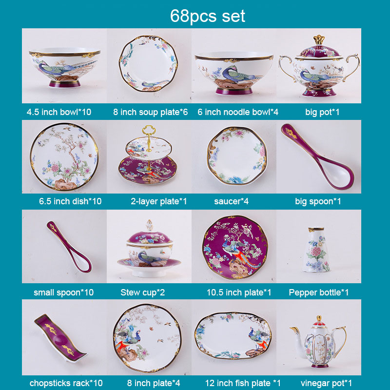 Ensemble de 68 pièces A