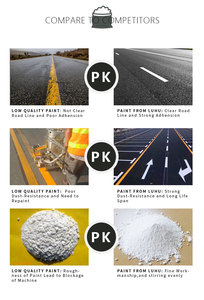 Huỳnh quang phản chiếu đường giao thông sơn cho bãi đậu xe Glow-in-The-Dark lớp phủ chất lỏng cho đường đánh dấu phun ứng dụng - Product Image 5