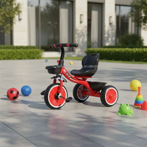 Vélo bébé en acier en promotion, tricycle pour enfants de 2 à 4 ans, jouet à roulettes avec protection de sécurité pour enfants - Product Image 1