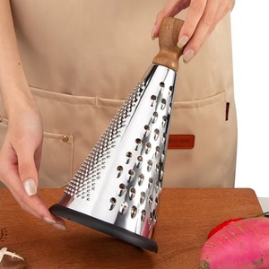 Hachoir, râpe et trancheuse multifonctionnel pour fruits, légumes et pommes de terre, râpe à fromage en acier inoxydable pour la cuisine - Product Image 4