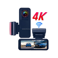 Caméra de tableau de bord double canal OEM ODM pour voiture, enregistreur de conduite HD 4K avant et 1080P arrière, caméra vidéo grand angle DVR