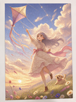 Puzzle personnalisé pour adultes sur le thème des bandes dessinées, 500 pièces, en carton bleu, avec graphiques personnalisés du fabricant