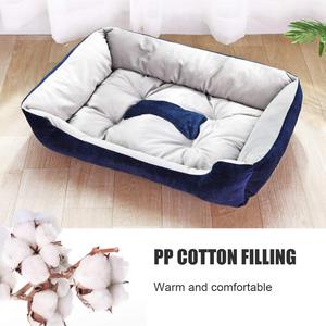Cómoda Cama para Mascotas con Cojín Suave, Estilo Hueso, Plegable, Antideslizante, Resistente a Mordidas, Cama de Felpa para Perros - Product Image 6