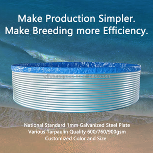 Bacs à poissons bon marché hors sol, aquaculture, grand bassin à poissons en bâche, réservoir d'élevage de poissons - Product Image 4