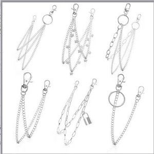 yuelyueli Waist Chain Zinc Alloy Double Ring Hip Hop Unisex Youth Daily Wear Fashion Body Chain - Product Image 1