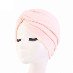 Gathertop moda Color sólido poliéster Twist turbante cabeza envoltura al por mayor cabeza bufandas para damas - Product Image 6