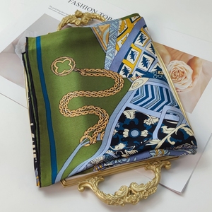 Foulards en Soie Persolize Personnalisé 180X110 cm Impression Hijab Cheveux en Soie Imprimé 100% Foulard en Soie - Product Image 3