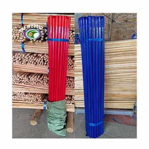 120cm 150cm película de PVC retráctil caliente recubierto de madera escoba mopa cepillo recogedor mango