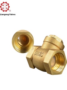 Thượng Hải lianggong DN15 ngang Brass Threaded kiểm tra van H14W-16T cho nước phương tiện truyền thông - Product Image 3