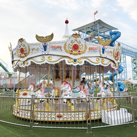 Équipement de foire centre de divertissement pour enfants machine merry go round kiddie carrousel cheval