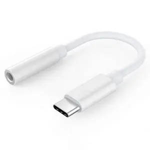 Type-C To 3.5mm Earphone Cable Adapter USB-C Male To 3.5mm AUX Audio Headset Adapter for Android Phones