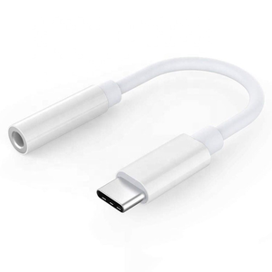 Adaptador de Cable para auriculares tipo <span class=keywords><strong>C</strong></span> a 3,5mm, adaptador de auriculares de Audio AUX de 3,5mm macho a mm para teléfonos Android - Product Image 1