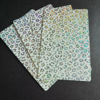 Pegatinas Transparentes con Diseño de Leopardo para la Parte Trasera del Teléfono Móvil, Película Protectora Brillante para Máquina de Corte y Plotter