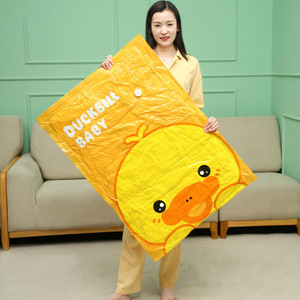 No woven Eco Friendly Space Saver Compressed Bag Vacuum Storage Bag Set with Pump for Clothes Mattress