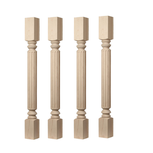 Tables Îles Armoires Colonne de table solide et durable Armoire de cuisine en bois massif Île Post Colonne Pieds décoratifs Support - Product Image 3