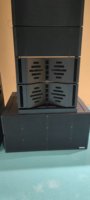 Subwoofer professionnel double 18 pouces B22 à haut rendement avec aimant néodyme 4 ohms 8 ohms pour performances intérieures et extérieures avec super basses