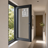 CHANGYI Hurricane Tinted Window Casement 65PSF Aluminio Diseño gráfico Horizontal Moderno Plegable